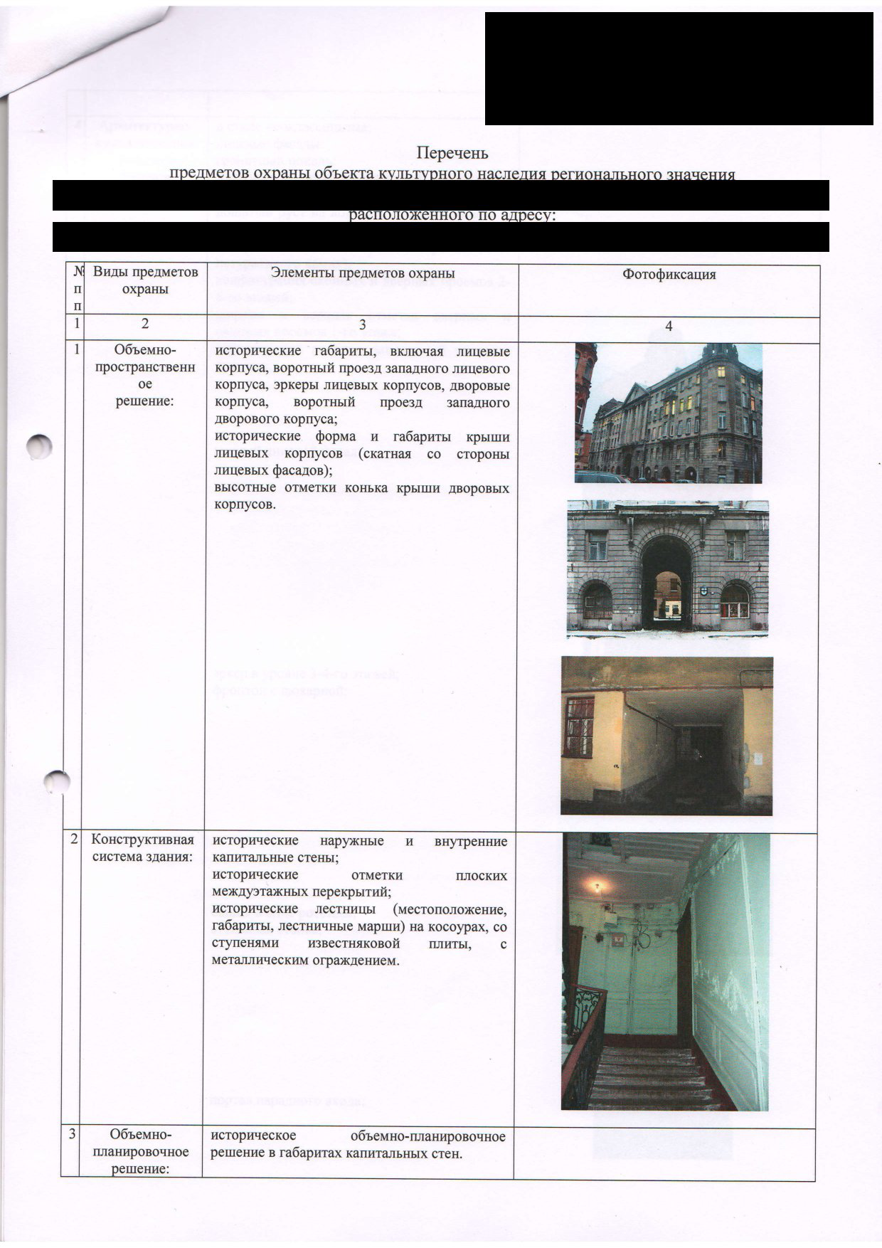 Образец распоряжения КГИОП с перечнем предметов охраны — страница 2