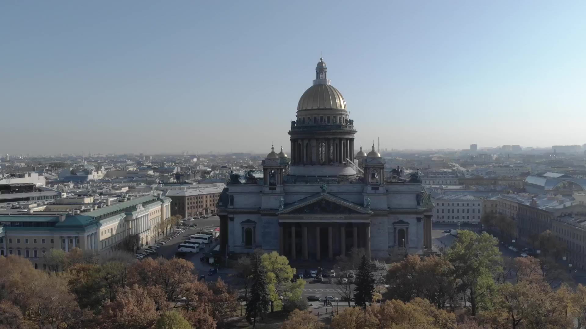 Панорама Санкт-Петербурга с высоты птичьего полёта